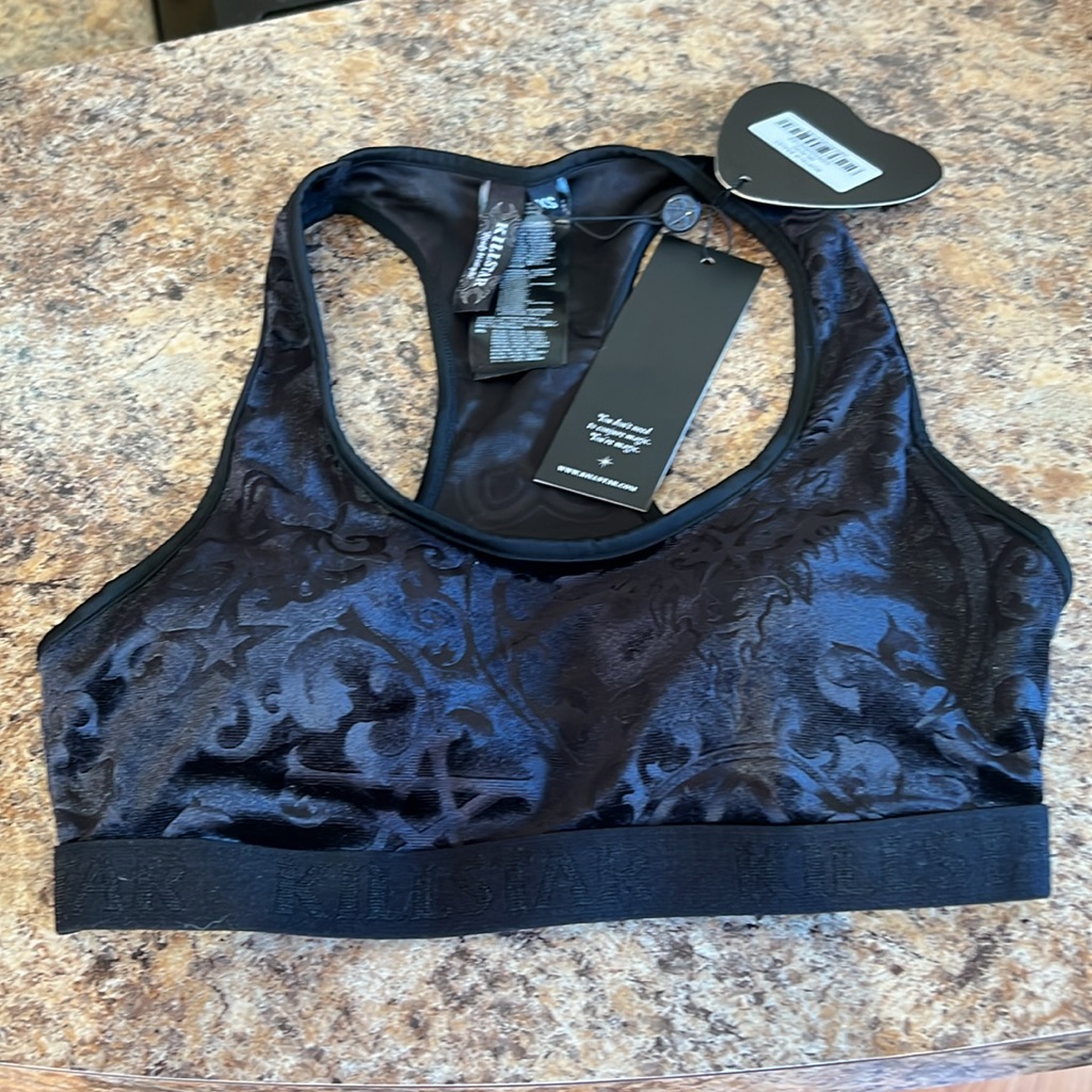 Sports Bra Killstar - Mortalia - Xs Black Nwt